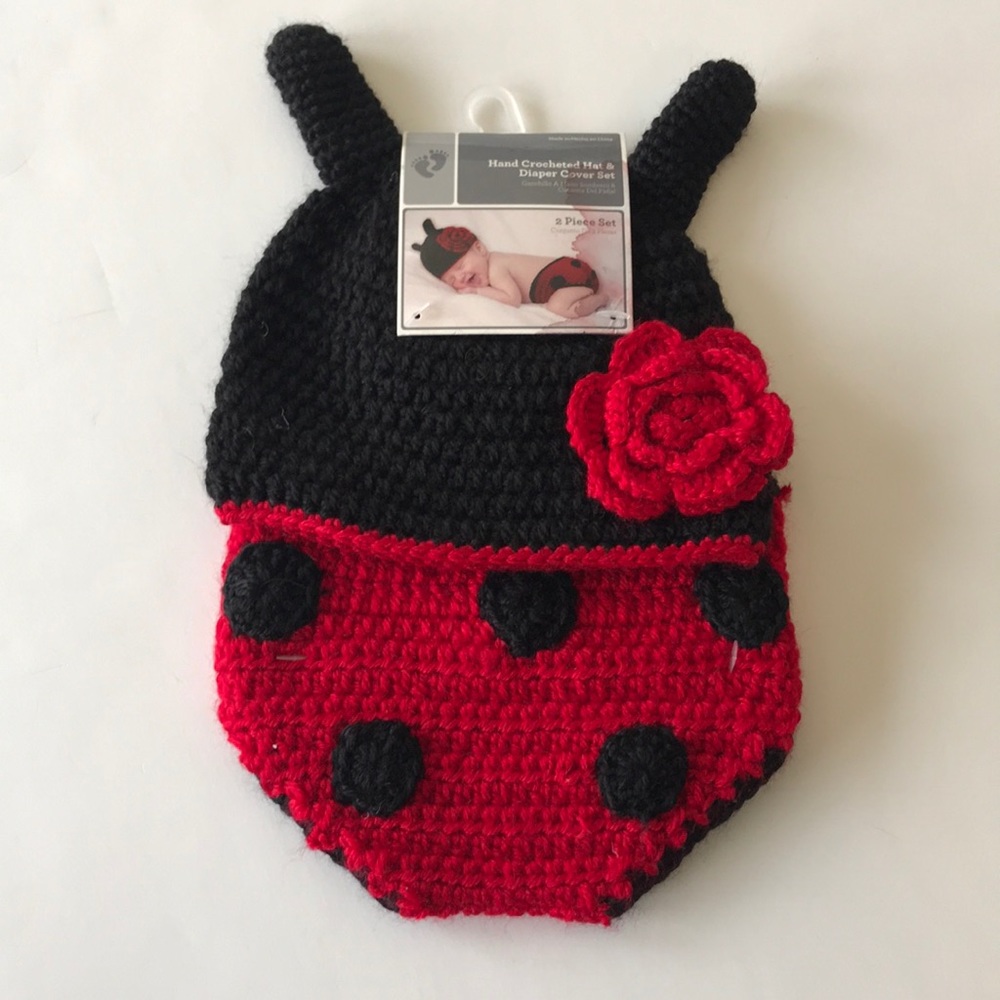 Ladybug Costume - 0-9 months photography prop